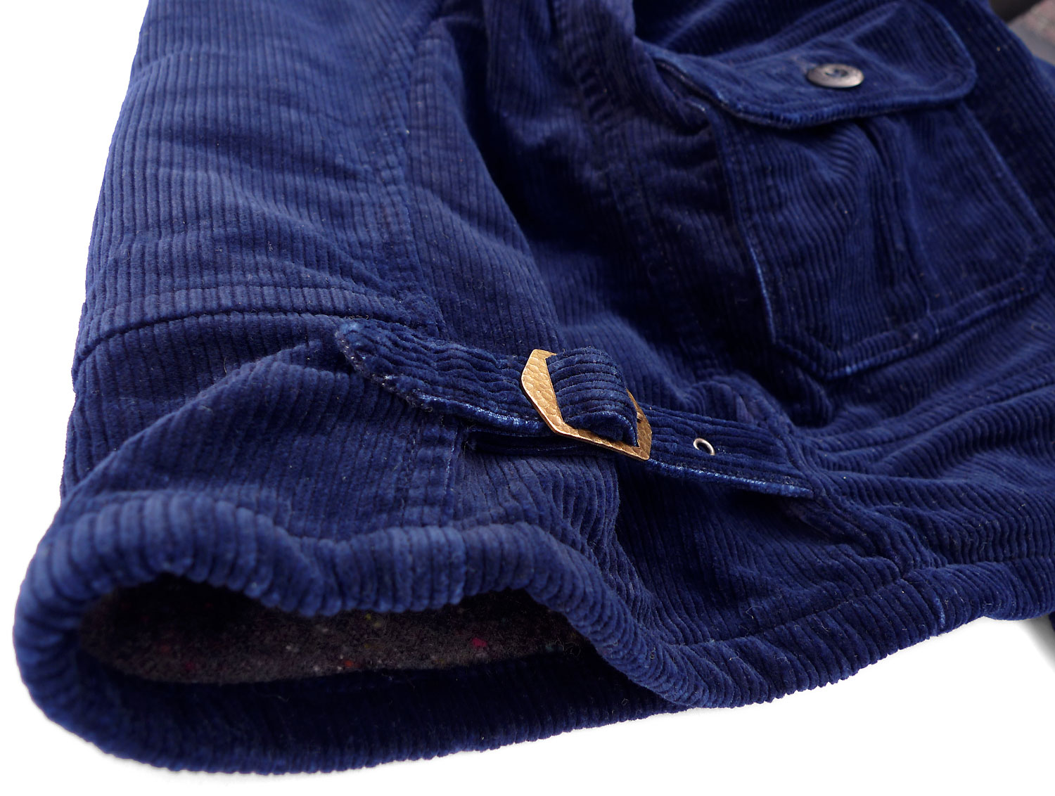 “Blouson El Americano” Indigo corduroy, Duck canvas & Stripe covert ...