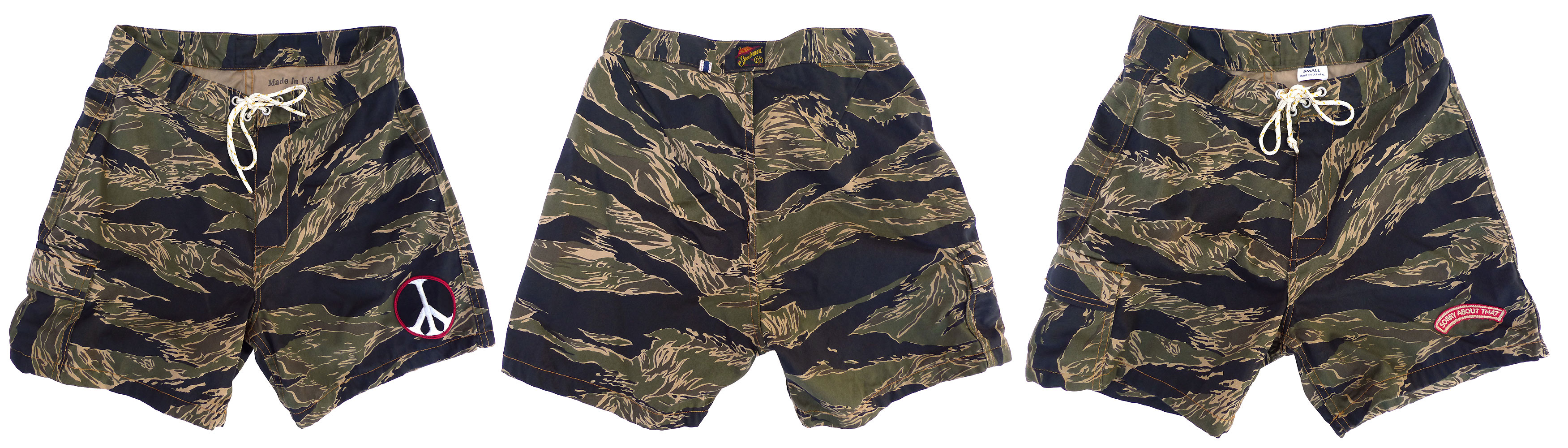 tiger stripe camo workout shorts. tiger stripes " CHRISTOPHELOIRON ®. 
