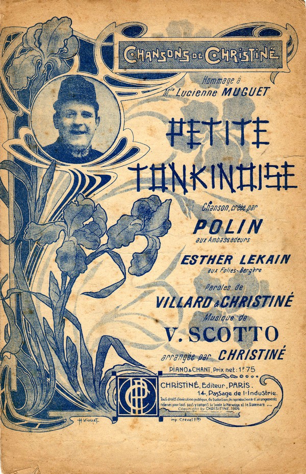 Petite Tonkinoise music sheet, Polin (1906)
