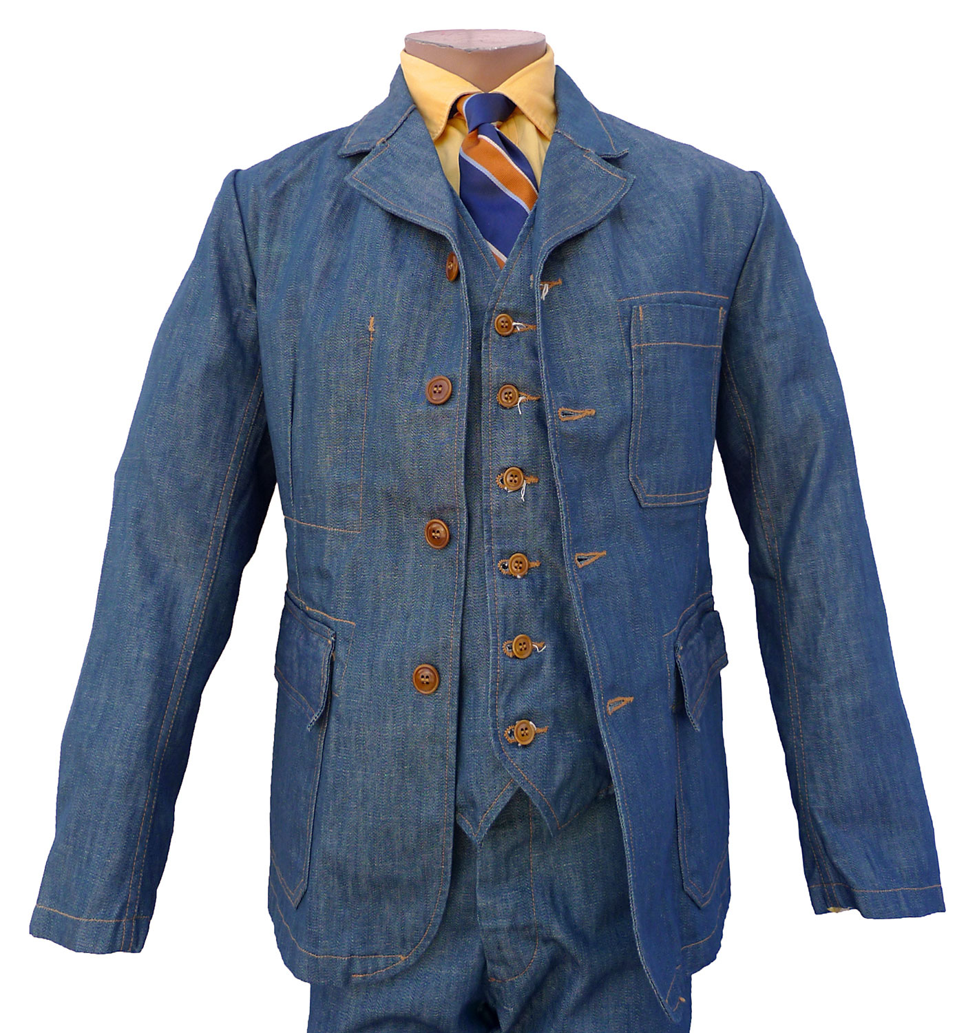 The Continental three-piece leisure suit, NOS denim PLAYER edition ...