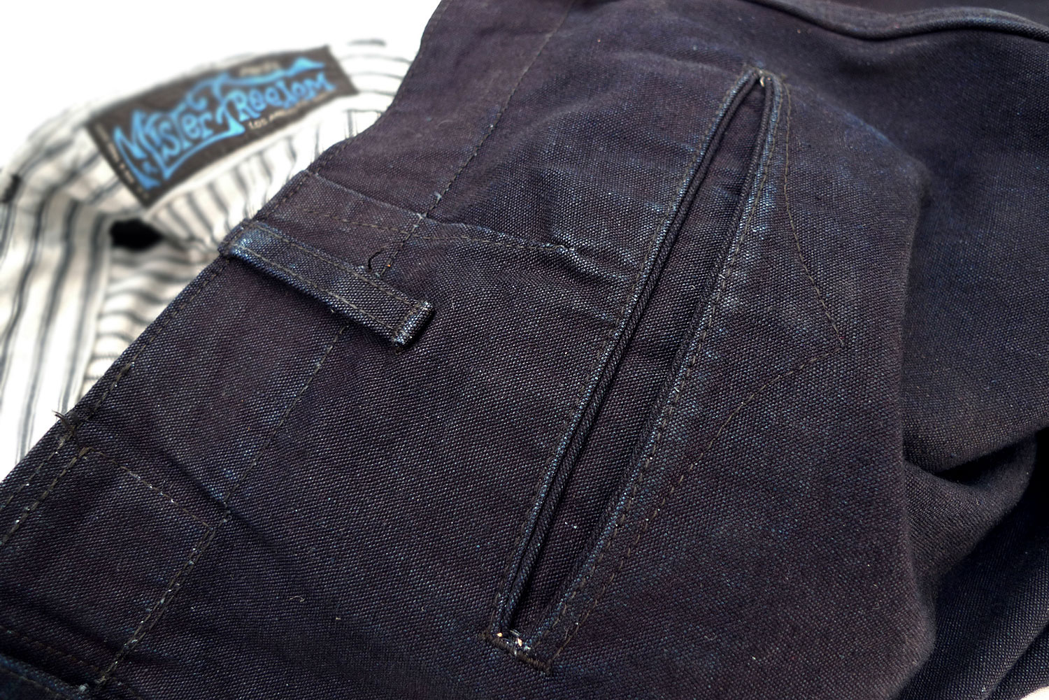 Mister Freedom Naval Chinos, Type No.266ac, selvedge indigo canvas ...