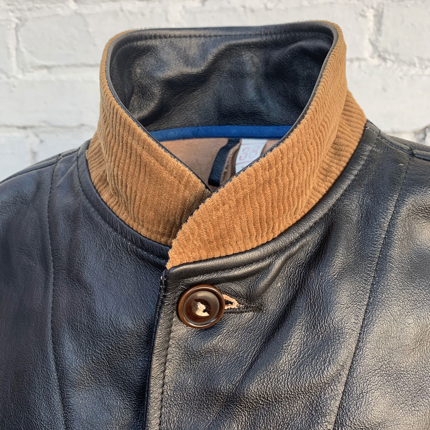 VINTAGE CAMPUS LEATHER JACKET SIZE 42-