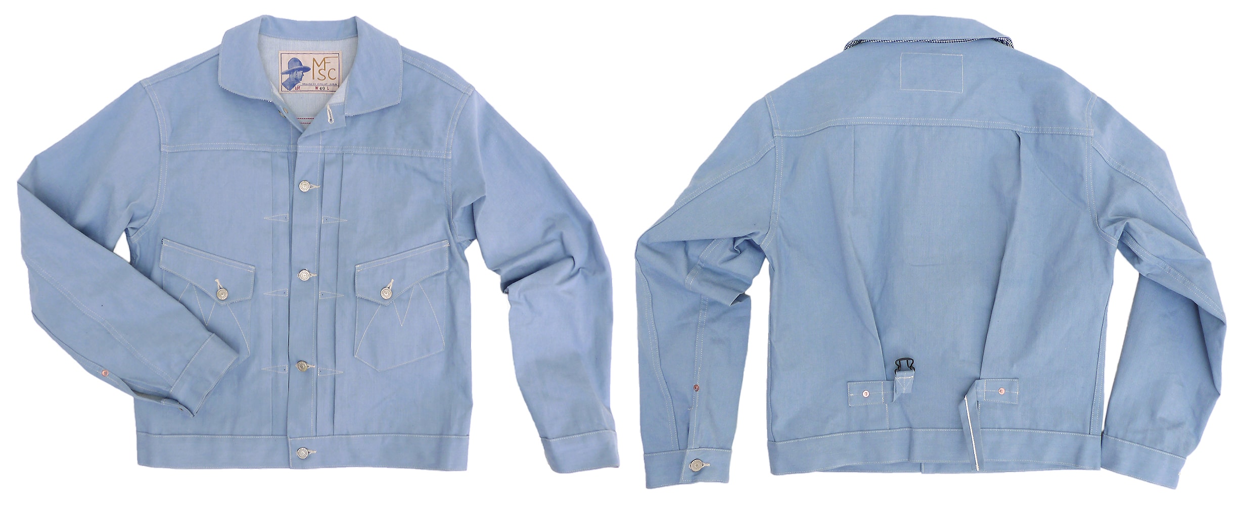 Mister Freedom® RANCH BLOUSE and CALIFORNIAN Lot.674 “ICE-BLU